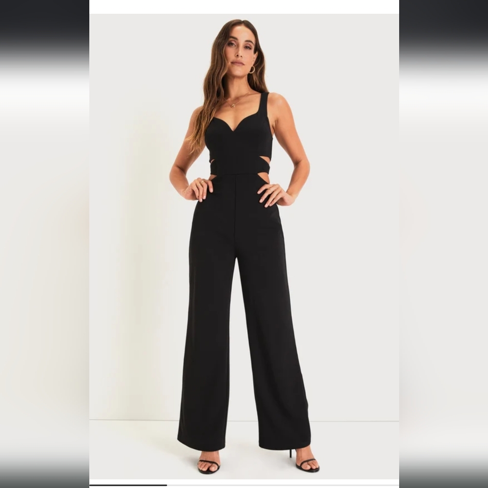 NWT Black cut out Jumpsuit